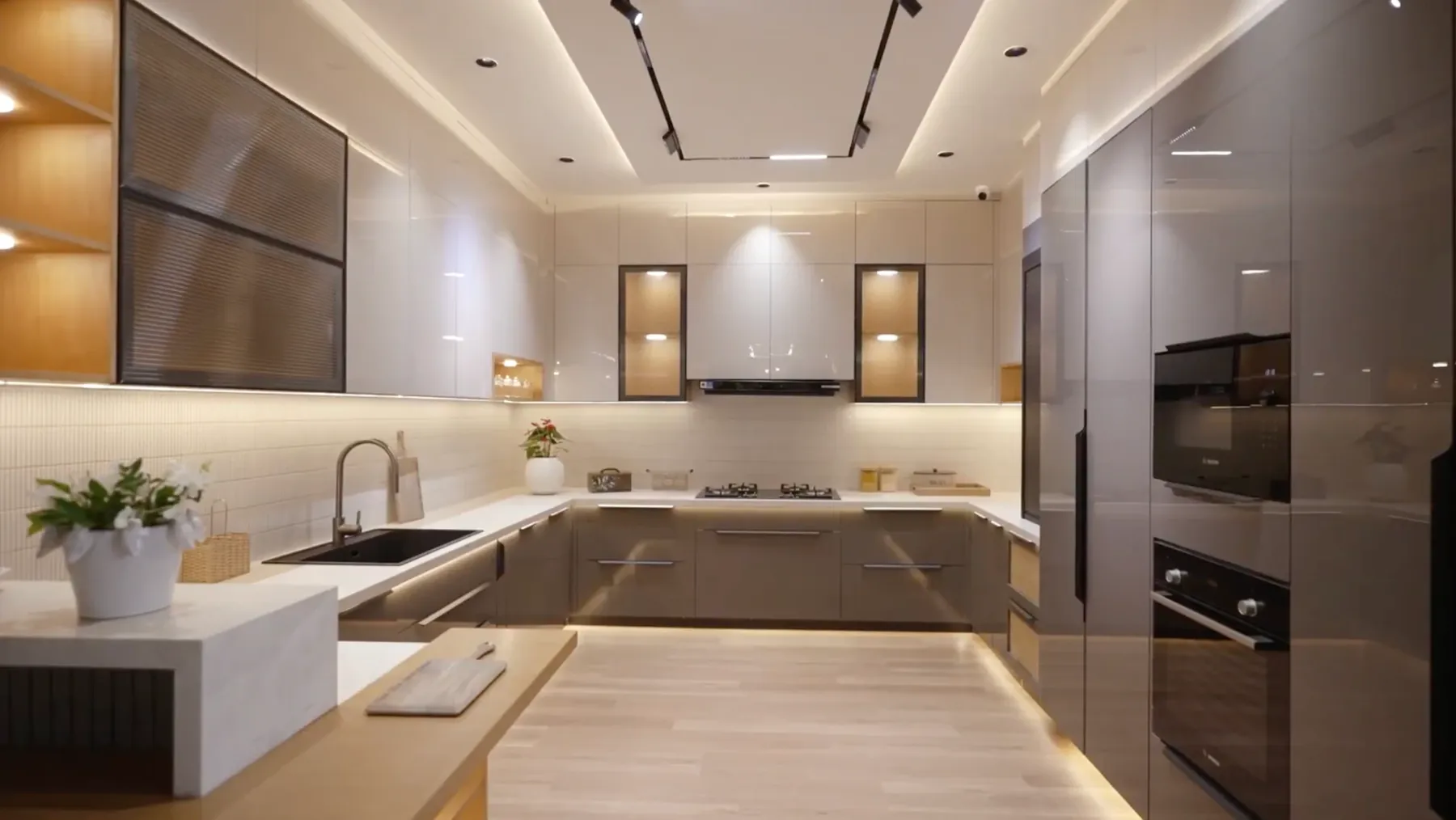 Kitchen display at the Nuvora Experience Center