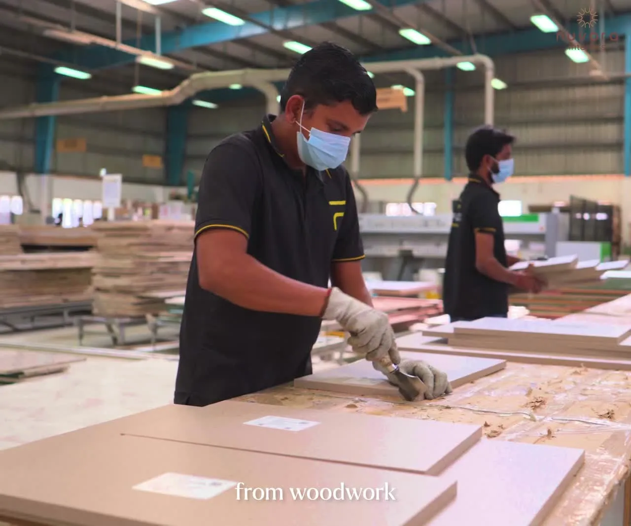 Nuvora artisans at work on the factory floor