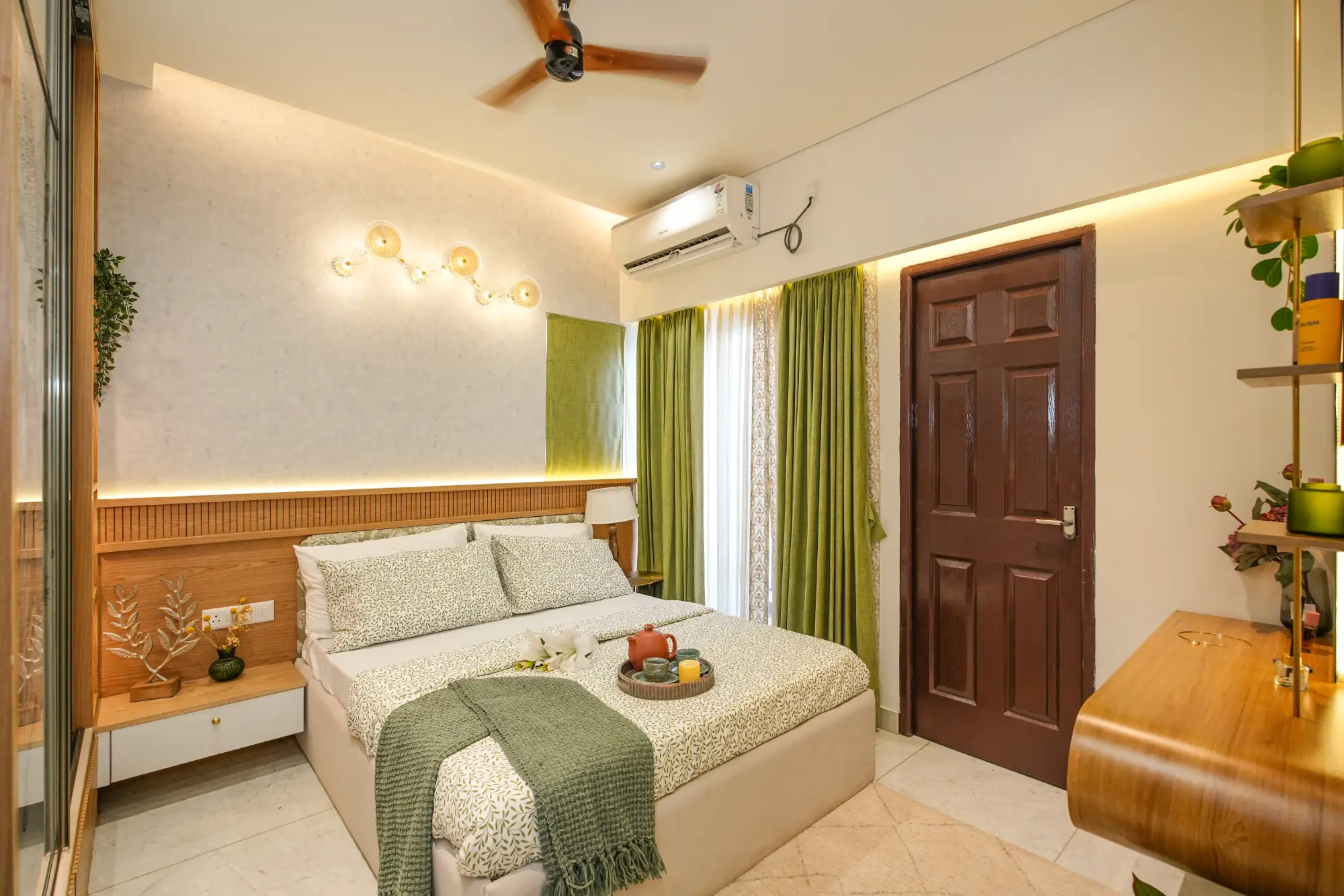 Bedrooms in The Azure Nest, a Nuvora home