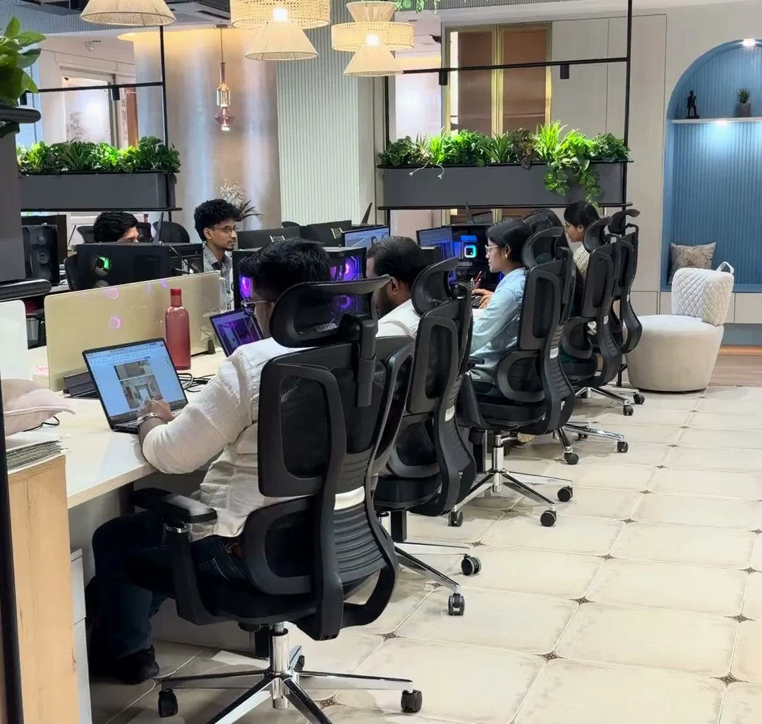 The Nuvora design team at work in the studio