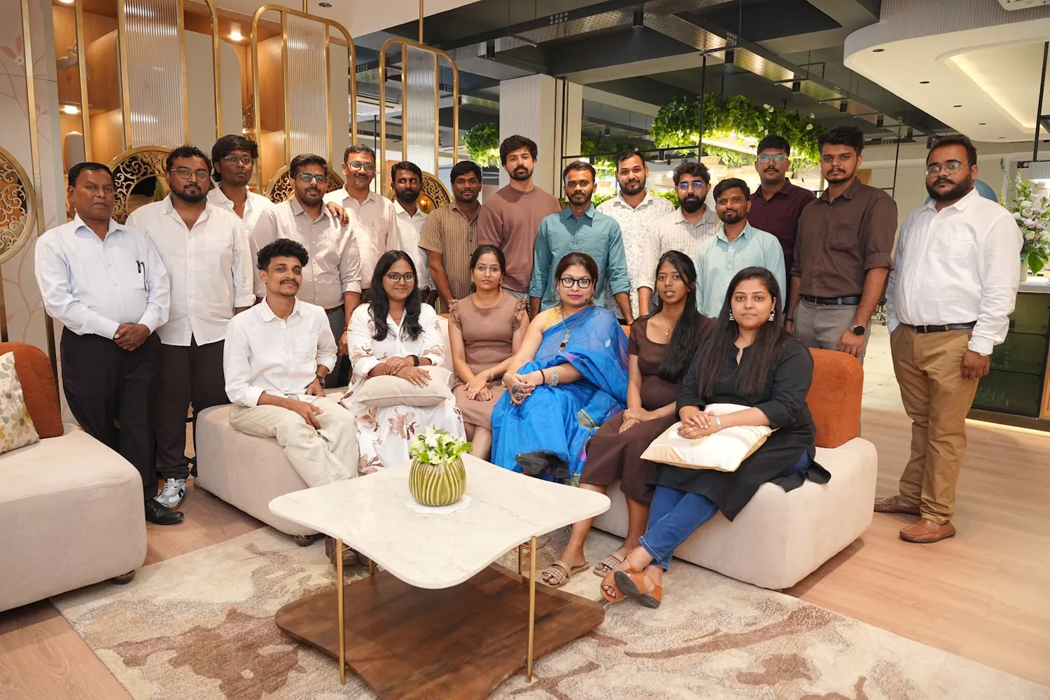The Nuvora team at the Experience Center